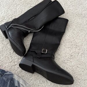 Cat & Jack Black Kids Rain & Snow Boots